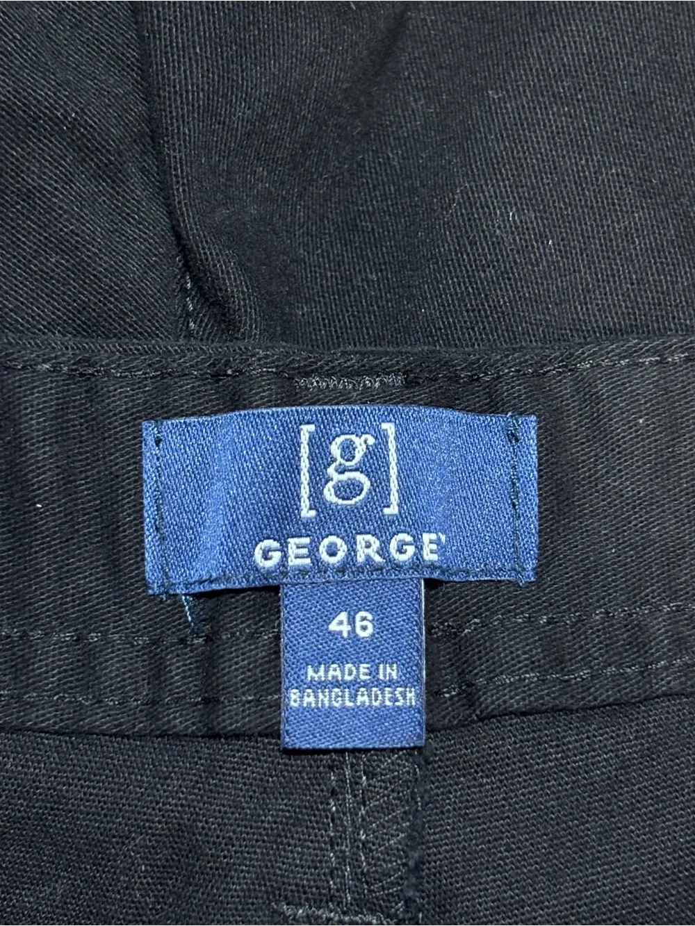 George Men's Relaxed Fit Stretch Twill Flat Front Shorts, 9